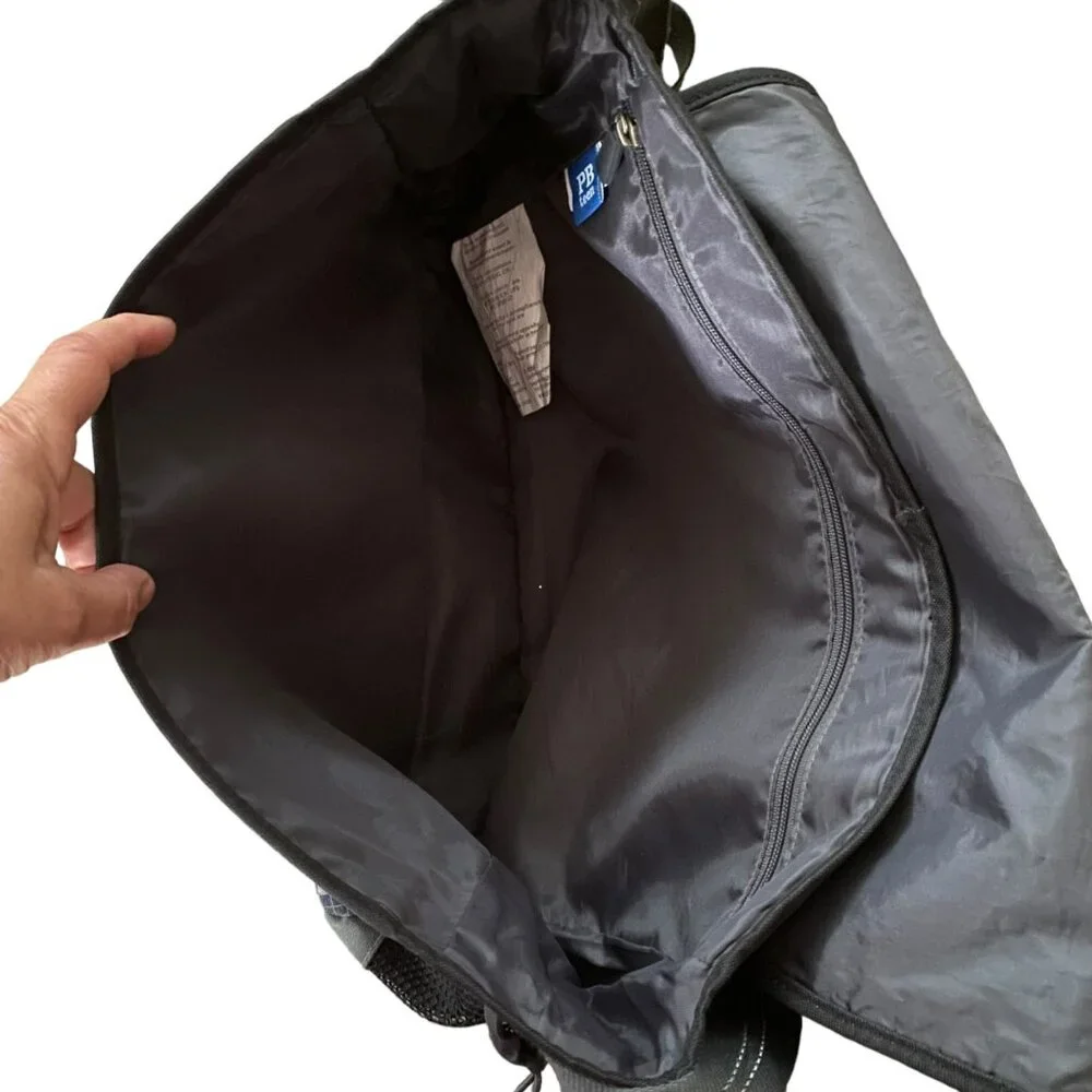 PB Teen Black & Gray Digital Camo Messenger Bag With Adjustable‎ Strap